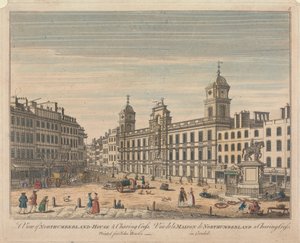 Vista de Northumberland House y Charing Cross de Unknown artist