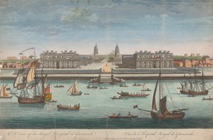 Vista del Hospital Real de Greenwich de Unknown artist