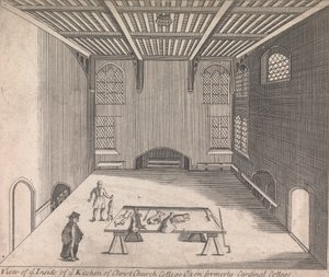 A View of ye Inside of ye Kitchen of Christ Church College, Oxon formerly Cardinal College; [sin numerar] (Volumen Uno) de Unknown artist
