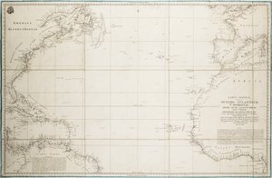 Carta general del Océano Atlántico al norte del Ecuador