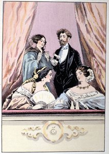 Un palco en el Teatro de los Italianos de Unknown artist