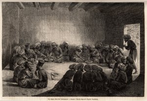 Una comida con los turcomanos de Unknown artist