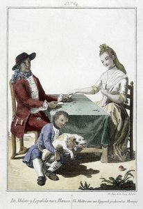 Un mulato y una española dan a luz a un moro de Unknown artist