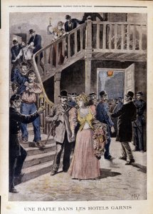 Redada en hoteles - en “Le Petity Journal” del 04/08/1895 de Unknown artist