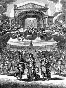 Una escena de Alceste de Jean Baptiste Lully (Giovanni Battista Lulli) (1632-1687).
