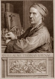Abate Guillaume Thomas Raynal (1713-1796) escritor inglés grabado después de Charles-Nicolas Cochin II - Guillaume Thomas Raynal (Guillaume-Thomas) grabado