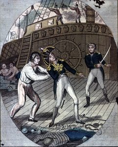 La muerte del almirante Nelson en la Batalla de Trafalgar, a bordo de su barco, el “Victory” (21 de octubre) de Unknown artist