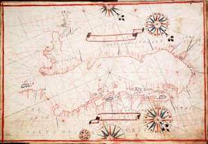 Carta del Adriático, c.1620 (vitela)