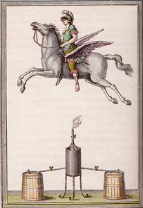 Figura aerostática de 6 pies 8 pulgadas de largo, 9 pies 6 pulgadas de alto hecha por los hermanos Enslen (Christian Gottfried) de Unknown artist