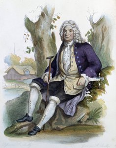 Alain René Lesage (Alain-René Le Sage) (1668-1747) en Ed. Mennechet, "Le Plutarque français" de Unknown artist