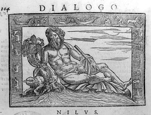 Alegoría del Nilo, grabado del siglo XVII. de Unknown artist