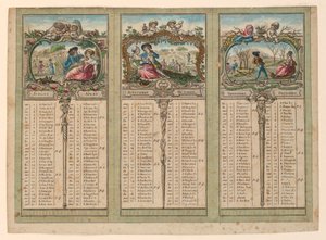 Almanaque para 1789 de Unknown artist