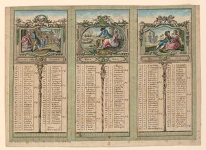 Almanaque para 1789 de Unknown artist