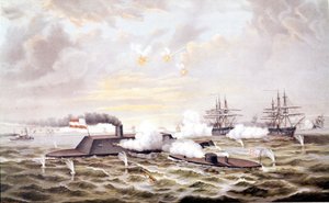 Guerra Civil Americana (1861 - 1865): Batalla naval de Hampton Roads (Virginia) 08-09 de marzo