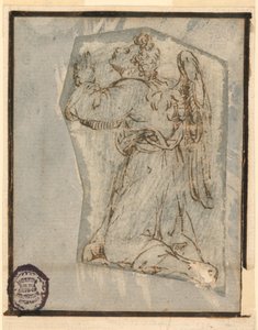 Un ángel adorador de Unknown artist
