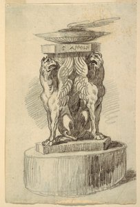 Un altar dedicado a Apolo de Unknown artist