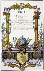 Tratado de Artillería - frontispicio del 