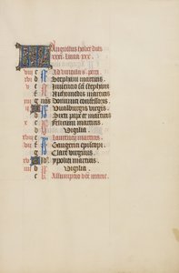 Página del calendario de agosto de Unknown artist
