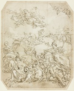 La Aurora anuncia el amanecer en los cuatro puntos cardinales de Unknown artist