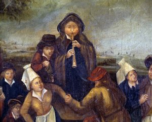 Orquesta de baile: flautista de Unknown artist