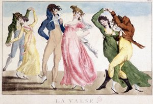 Baile: El vals, principios del siglo XIX, Carnavalet