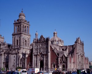 Arte barroco: vista de la Catedral Metropolitana de la Ciudad de México de Unknown artist