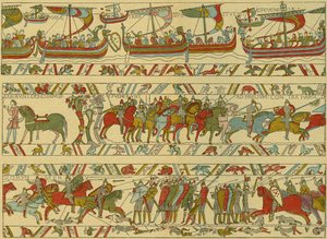 Tapiz de Bayeux. Ataque normando de Unknown artist