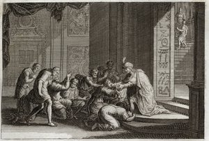 Biblia de Royaumont, Antiguo Testamento: José es reconocido por sus hermanos. Ilustración de 1811 de Unknown artist