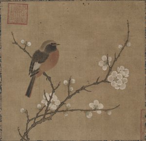 Bird on a Flowering Branch de Unknown artist