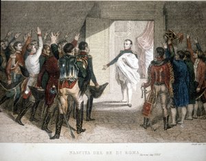 Nacimiento del Rey de Roma: Napoleón II (Francisco Carlos José Napoleón Bonaparte), hijo del emperador Napoleón I (1769-1821). 1811-1832.