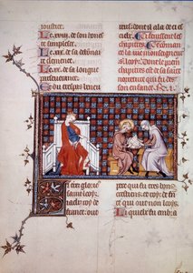 Blanca de Castilla, Reina de Francia, dirigiendo la educación de su hijo Luis IX (San Luis)