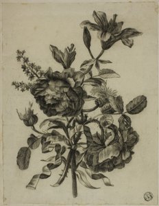 Ramo de rosas y lirios