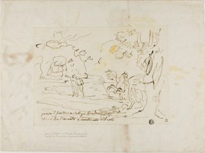 Bradamante Hechiza y Encadena a Atlanta cerca de la Fortaleza de Unknown artist