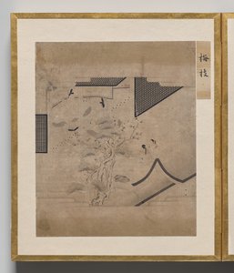 Rama de ciruela del Álbum de ilustraciones para el cuento de Genji