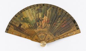 Abanico roto y estuche de Unknown artist