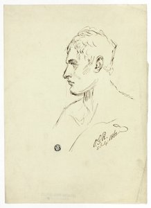 Busto de joven de perfil