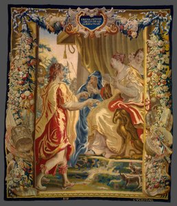 César envía un mensajero a Cleopatra de La historia de César y Cleopatra de Unknown artist
