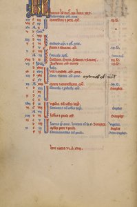 Calendario de Unknown artist