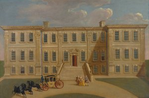 Calke Hall, Derbyshire, sede de Sir Henry Harpur, Bt. de Unknown artist