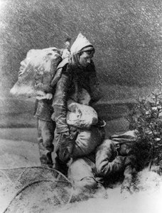 Canadá: La vida del trampero, despertando bajo la nieve - BN Montreal de Unknown artist
