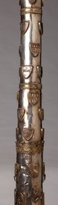 Candelabro (?), orfebrería, detalle de Unknown artist