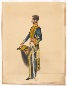 Capitán William Brett, Artillería a Caballo de Bombay de Unknown artist
