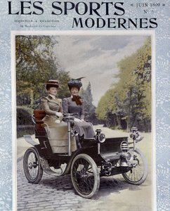 Carro de Dion-Bouton - en "Los Deportes Modernos", junio 1899 de Unknown artist