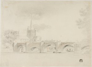 Iglesia Catedral y Puente, Hereford de Unknown artist