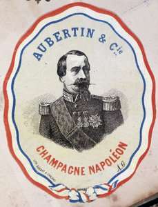 Champán Napoleón - Aubertin & Cie. (retrato de Napoleón III) de Unknown artist