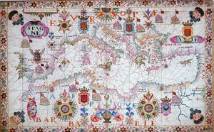 Mapa de todo el Mediterráneo de Unknown artist