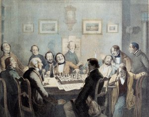 Jugadores de ajedrez de Unknown artist