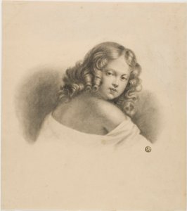 Niño con cabello rizado de Unknown artist