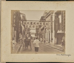 Calle china. Shanghai de Unknown artist