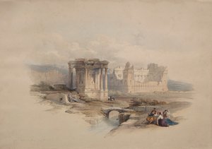 Templo circular en Baalbec de Unknown artist